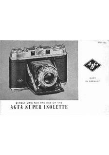 Agfa Super Isolette manual. Camera Instructions.